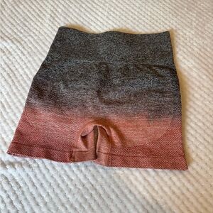 Gradient Gray and Pink Women's Shorts